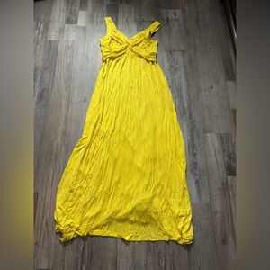 Lemon Yellow Maxi Dress